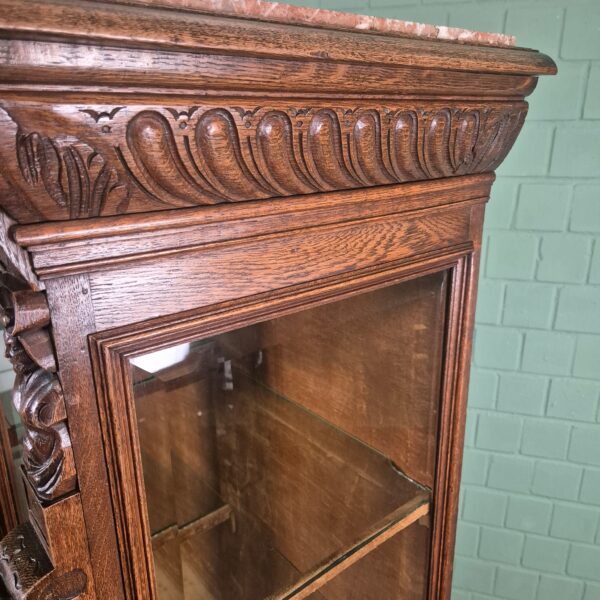 Display Case Gründerzeit 1880 Oak - Image 13