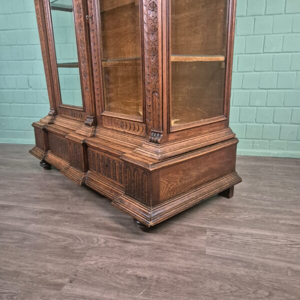 Display Case Gründerzeit 1880 Oak - Image 6