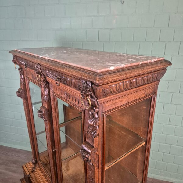 Display Case Gründerzeit 1880 Oak - Image 5