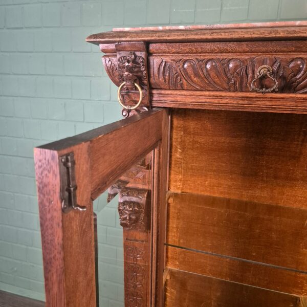 Display Case Gründerzeit 1880 Oak - Image 15