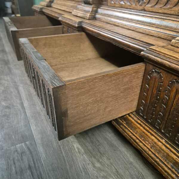 Display Case Gründerzeit 1880 Oak - Image 19