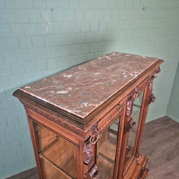 Display Case Gründerzeit 1880 Oak - Image 8
