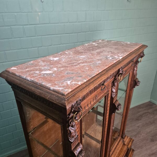 Display Case Gründerzeit 1880 Oak - Image 9