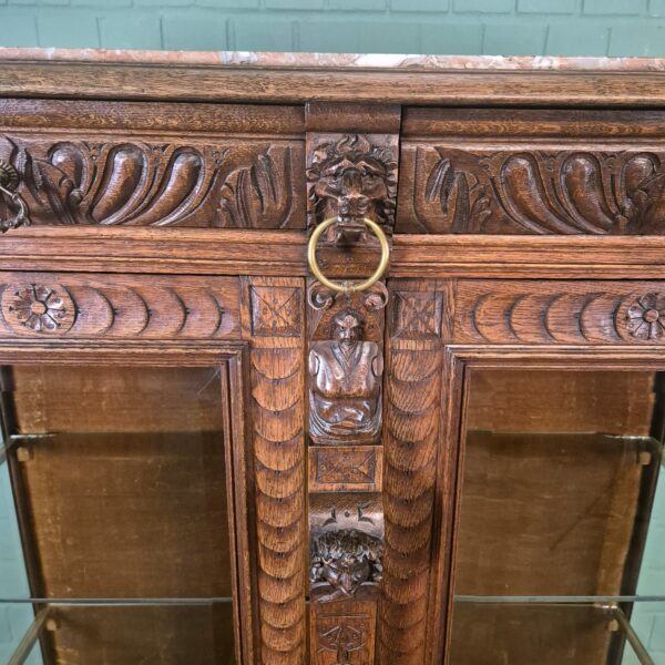 Display Case Gründerzeit 1880 Oak - Image 11