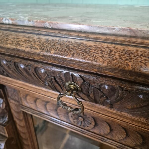 Display Case Gründerzeit 1880 Oak - Image 12