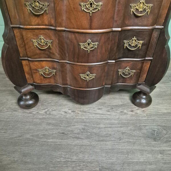Chest of Drawers Neo-baroque 1900 Walnut 0,80 m - Image 5