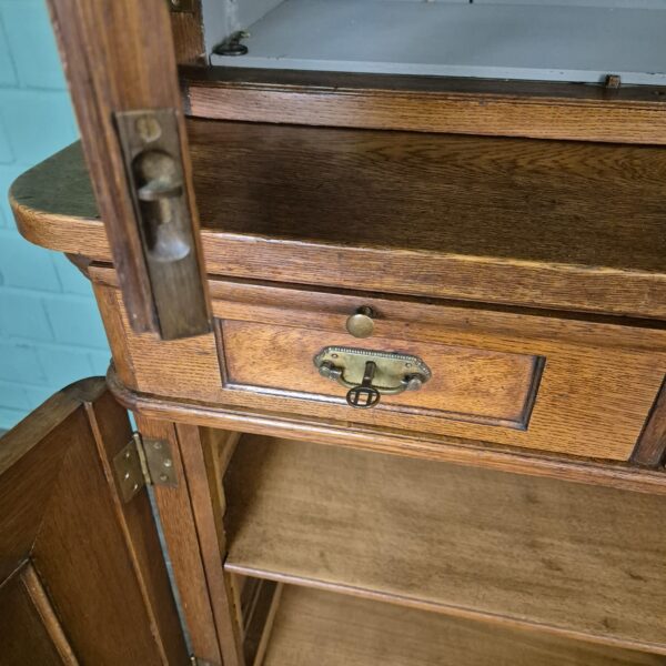 Bookcase Jugendstil 1900 Oak - Image 19