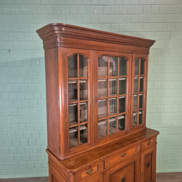 Bookcase Jugendstil 1900 Oak - Image 5