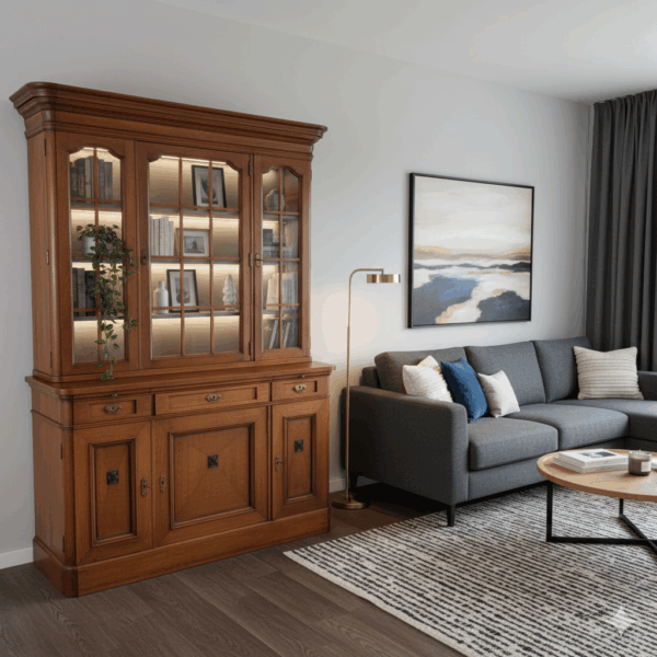 Bookcase Jugendstil 1900 Oak - Image 2