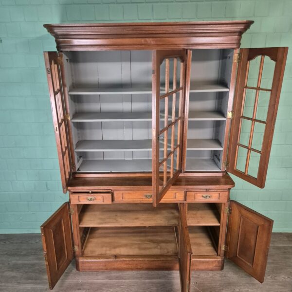 Bookcase Jugendstil 1900 Oak - Image 12