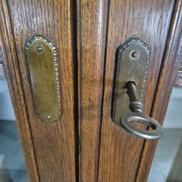 Bookcase Jugendstil 1900 Oak - Image 11