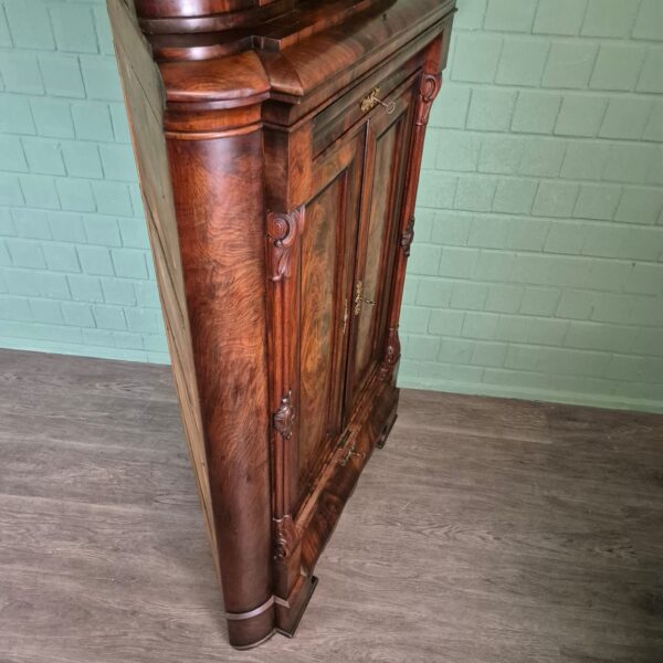 Corner Cabinet Biedermeier 1840 Mahogany - Image 6