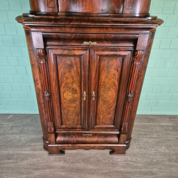 Corner Cabinet Biedermeier 1840 Mahogany - Image 7
