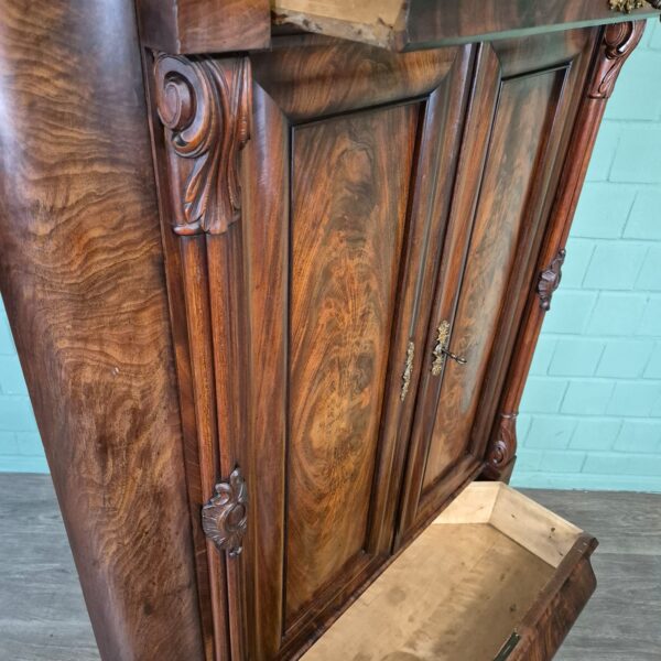 Corner Cabinet Biedermeier 1840 Mahogany - Image 22