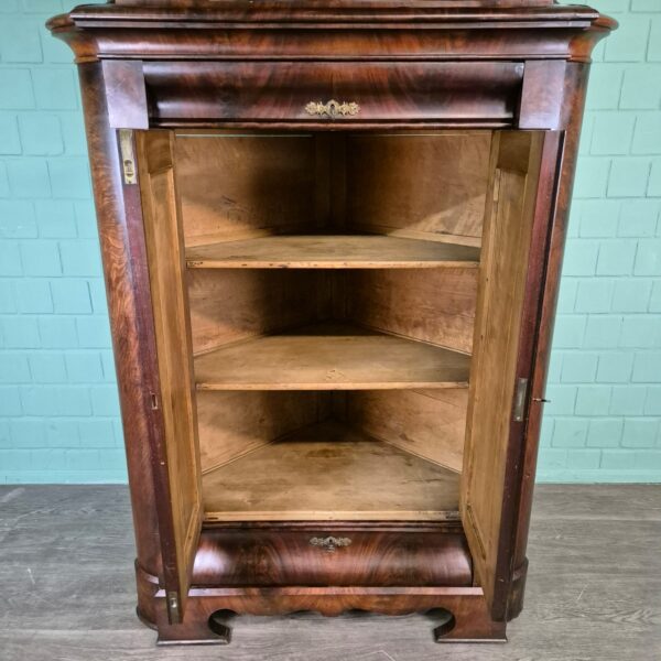 Corner Cabinet Biedermeier 1840 Mahogany - Image 15