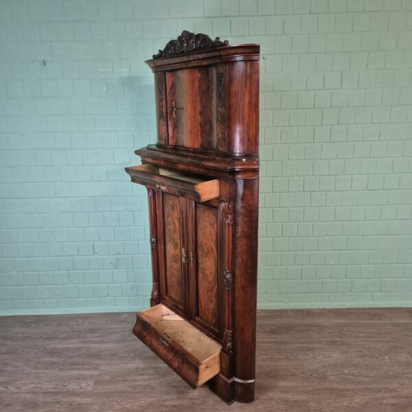Corner Cabinet Biedermeier 1840 Mahogany - Image 18