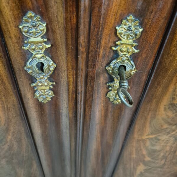 Corner Cabinet Biedermeier 1840 Mahogany - Image 9
