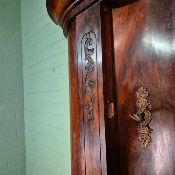 Corner Cabinet Biedermeier 1840 Mahogany - Image 4