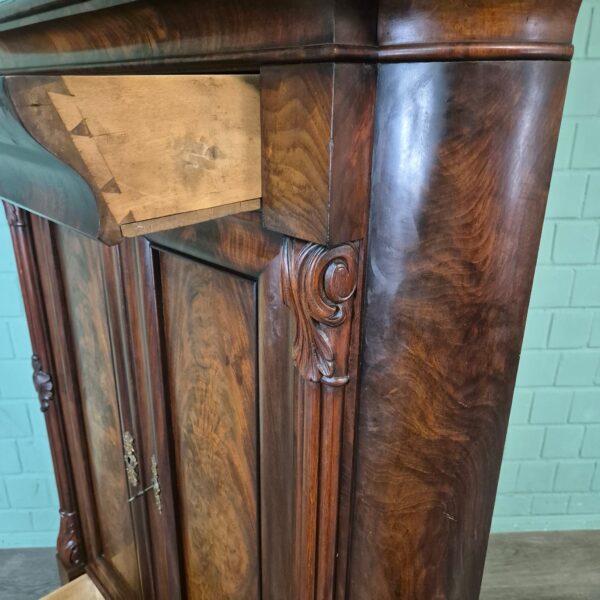 Corner Cabinet Biedermeier 1840 Mahogany - Image 20