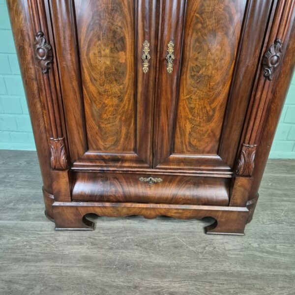 Corner Cabinet Biedermeier 1840 Mahogany - Image 8