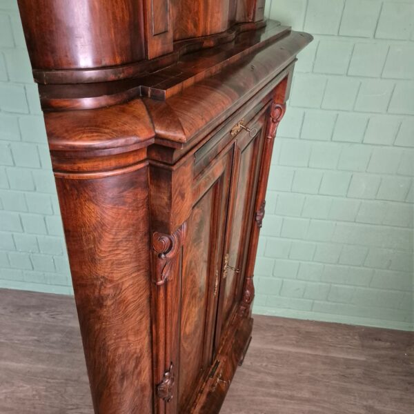 Corner Cabinet Biedermeier 1840 Mahogany - Image 5