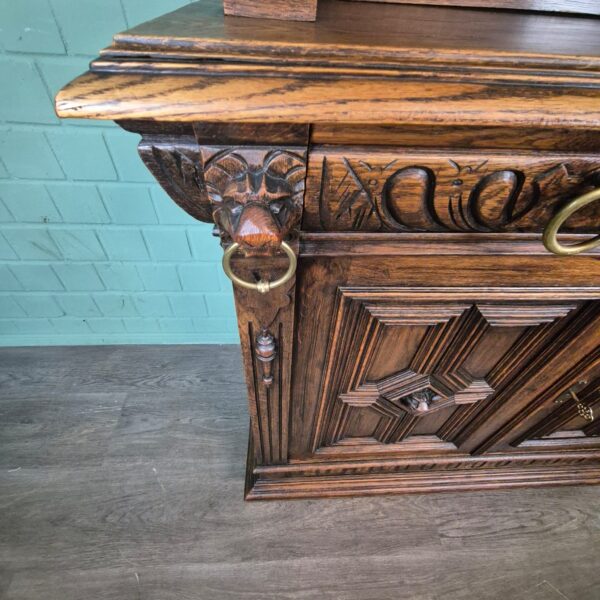 Cabinet Gründerzeit 1880 Oak - Image 9