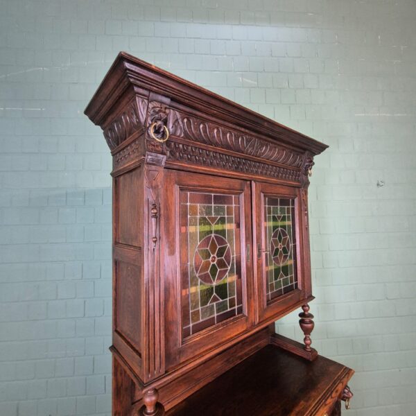 Cabinet Gründerzeit 1880 Oak - Image 11