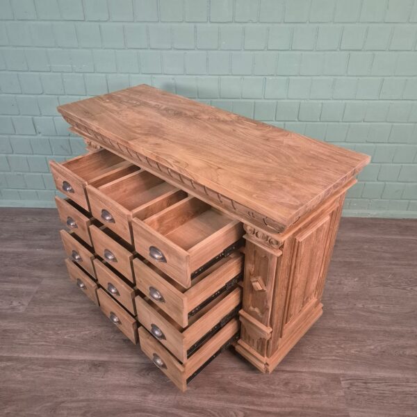 Chest of Drawers Sideboard Anna Teak 1,25 m - Image 10