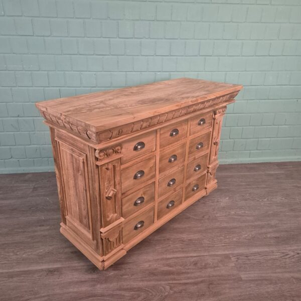 Chest of Drawers Sideboard Anna Teak 1,25 m