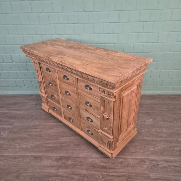 Chest of Drawers Sideboard Anna Teak 1,25 m - Image 3