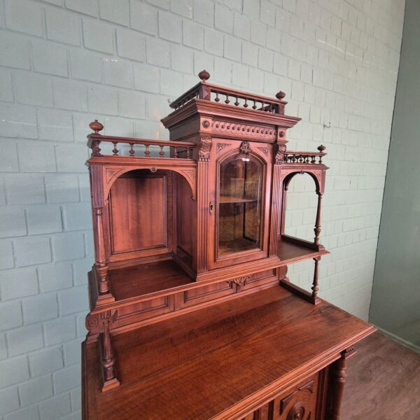 Cabinet Gründerzeit 1890 Walnut - Image 4