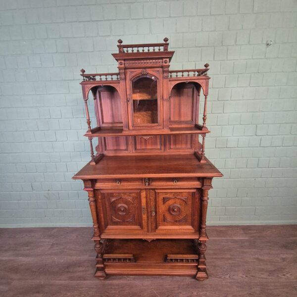Cabinet Gründerzeit 1890 Walnut - Image 2