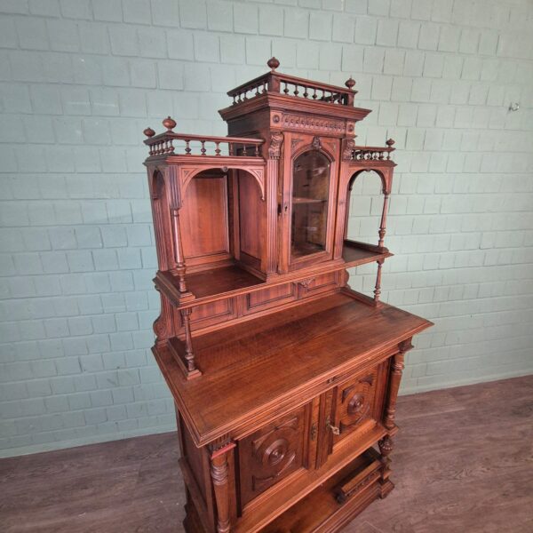 Cabinet Gründerzeit 1890 Walnut - Image 3