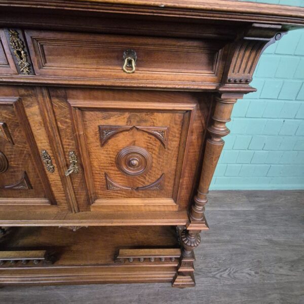 Cabinet Gründerzeit 1890 Walnut - Image 8