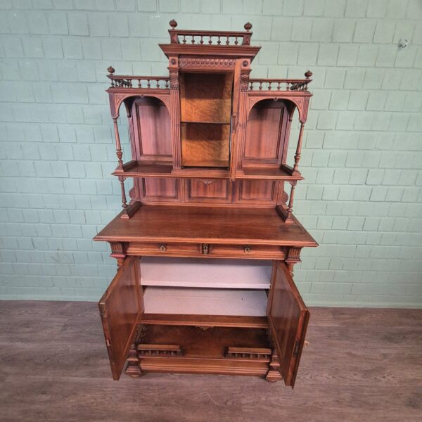 Cabinet Gründerzeit 1890 Walnut - Image 14