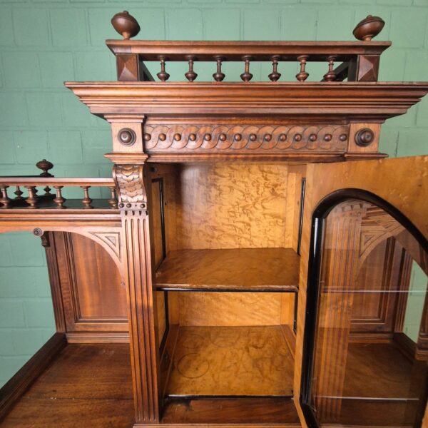 Cabinet Gründerzeit 1890 Walnut - Image 12