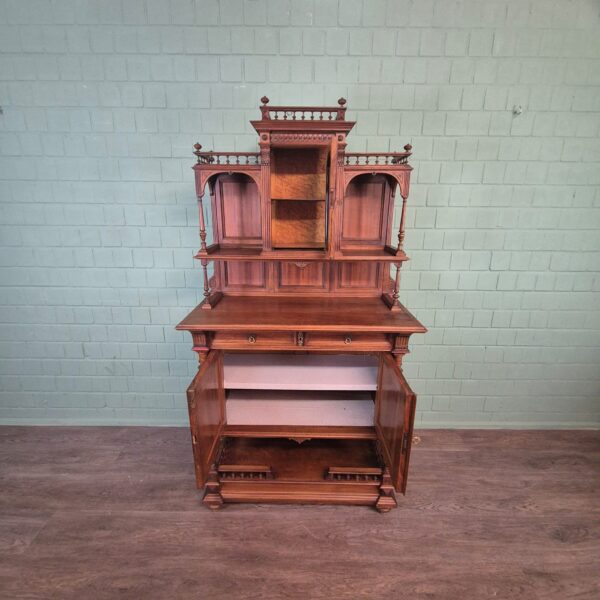 Cabinet Gründerzeit 1890 Walnut - Image 13