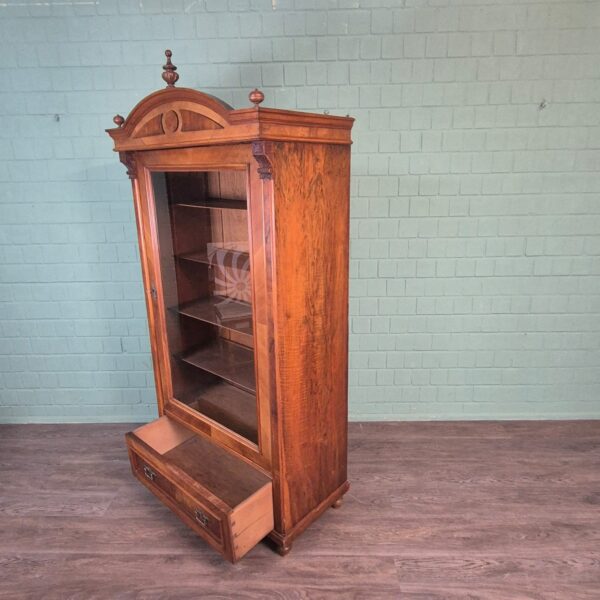 Display Cabinet Jugendstil 1900 Walnut - Image 8