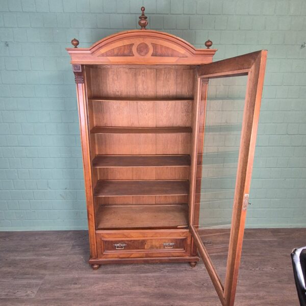 Display Cabinet Jugendstil 1900 Walnut - Image 6