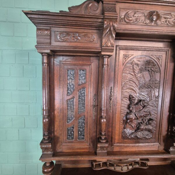 Cabinet Gründerzeit 1880 Oak - Image 16