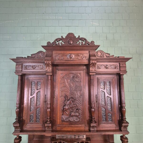 Cabinet Gründerzeit 1880 Oak - Image 15