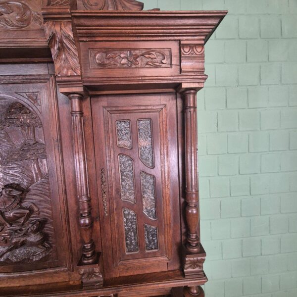 Cabinet Gründerzeit 1880 Oak - Image 14