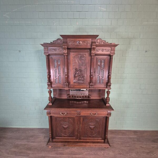 Cabinet Gründerzeit 1880 Oak - Image 3
