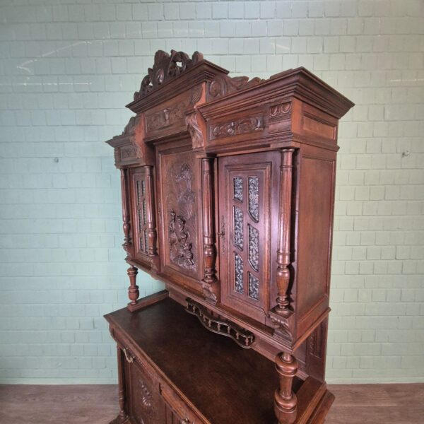 Cabinet Gründerzeit 1880 Oak - Image 13