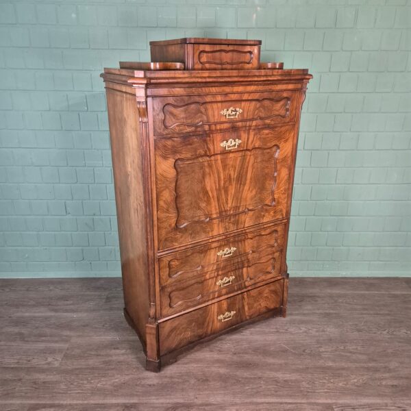 Bureau Louis Philippe 1860 Mahogany - Image 2