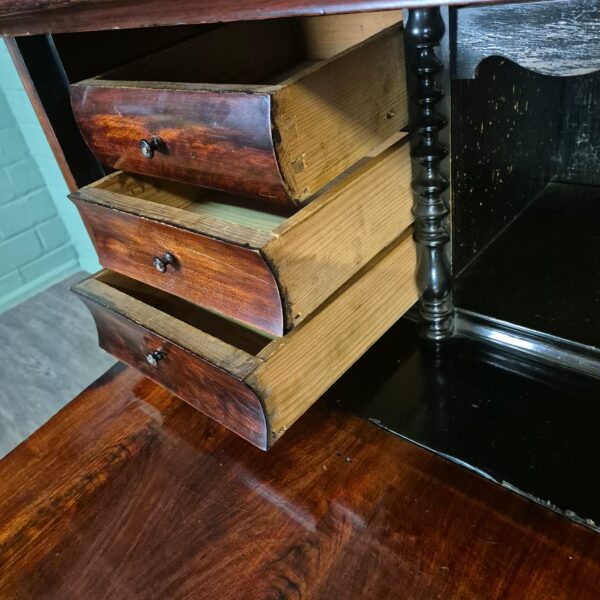 Bureau Biedermeier 1850 Mahogany - Image 6