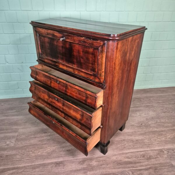 Bureau Biedermeier 1850 Mahogany - Image 7