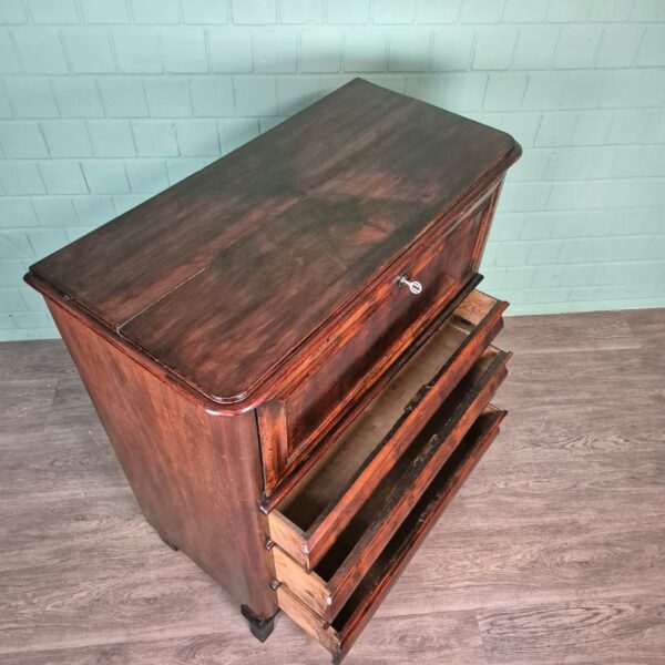 Bureau Biedermeier 1850 Mahogany - Image 9