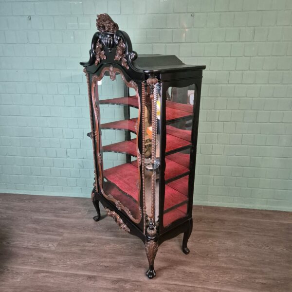 Display Case Biedermeier 1850 Veneer - Image 2