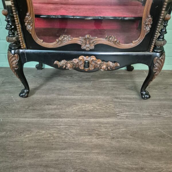 Display Case Biedermeier 1850 Veneer - Image 6